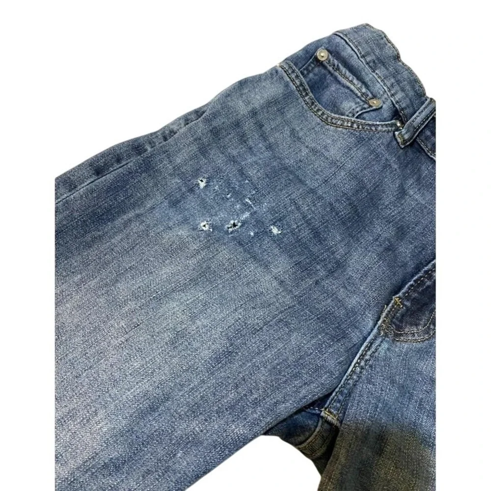 Lucky Brand Men Jeans‎ Straight Leg Blue Distressed Wash Size 30x32